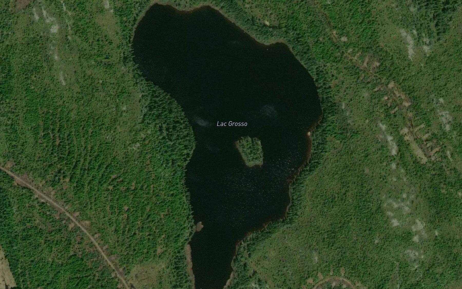 Satellite map of the Lac Grosso