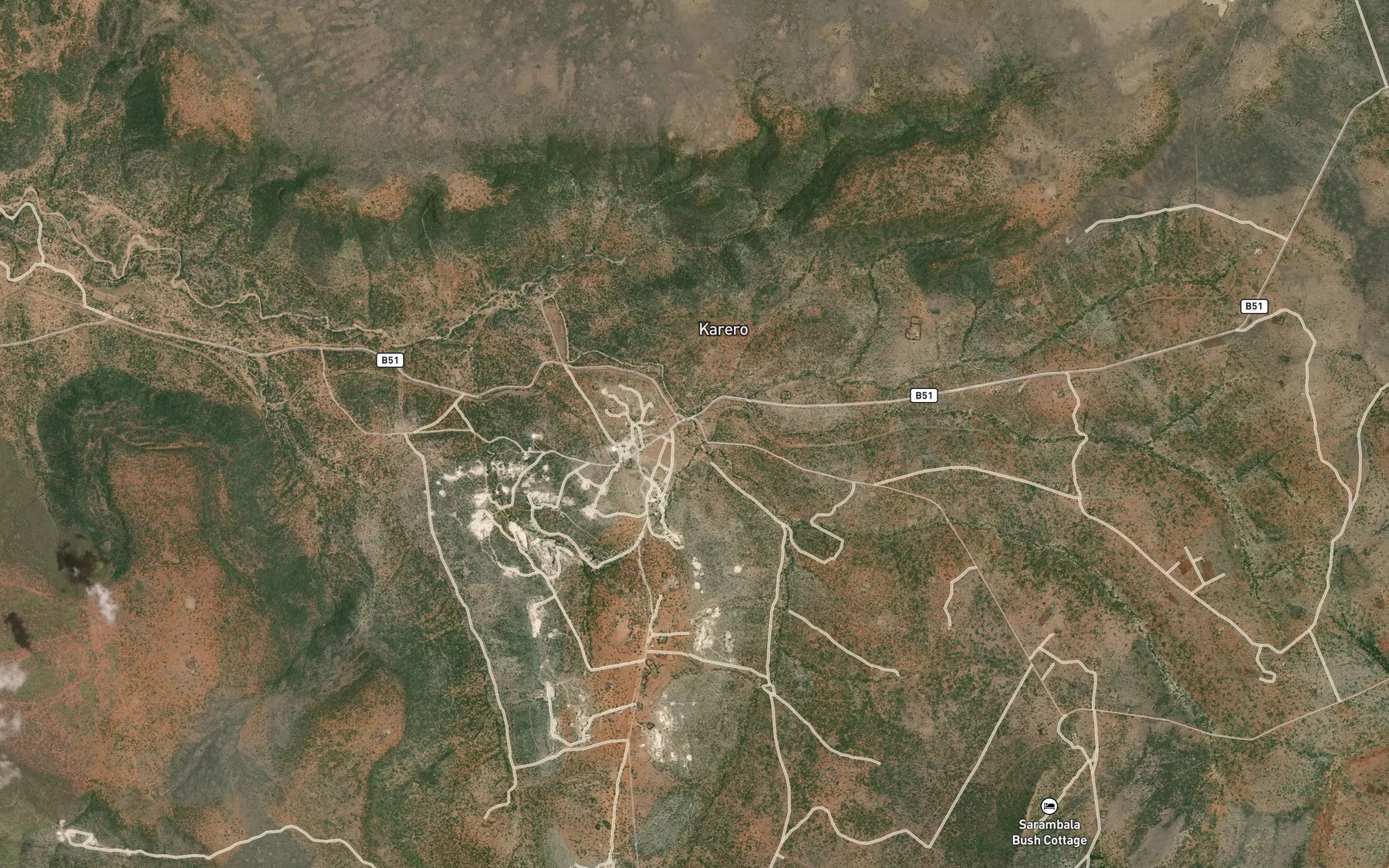 Satellite map of the Esiati