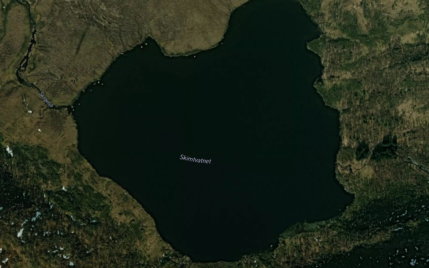 Satellite map of the Skimtvatnet