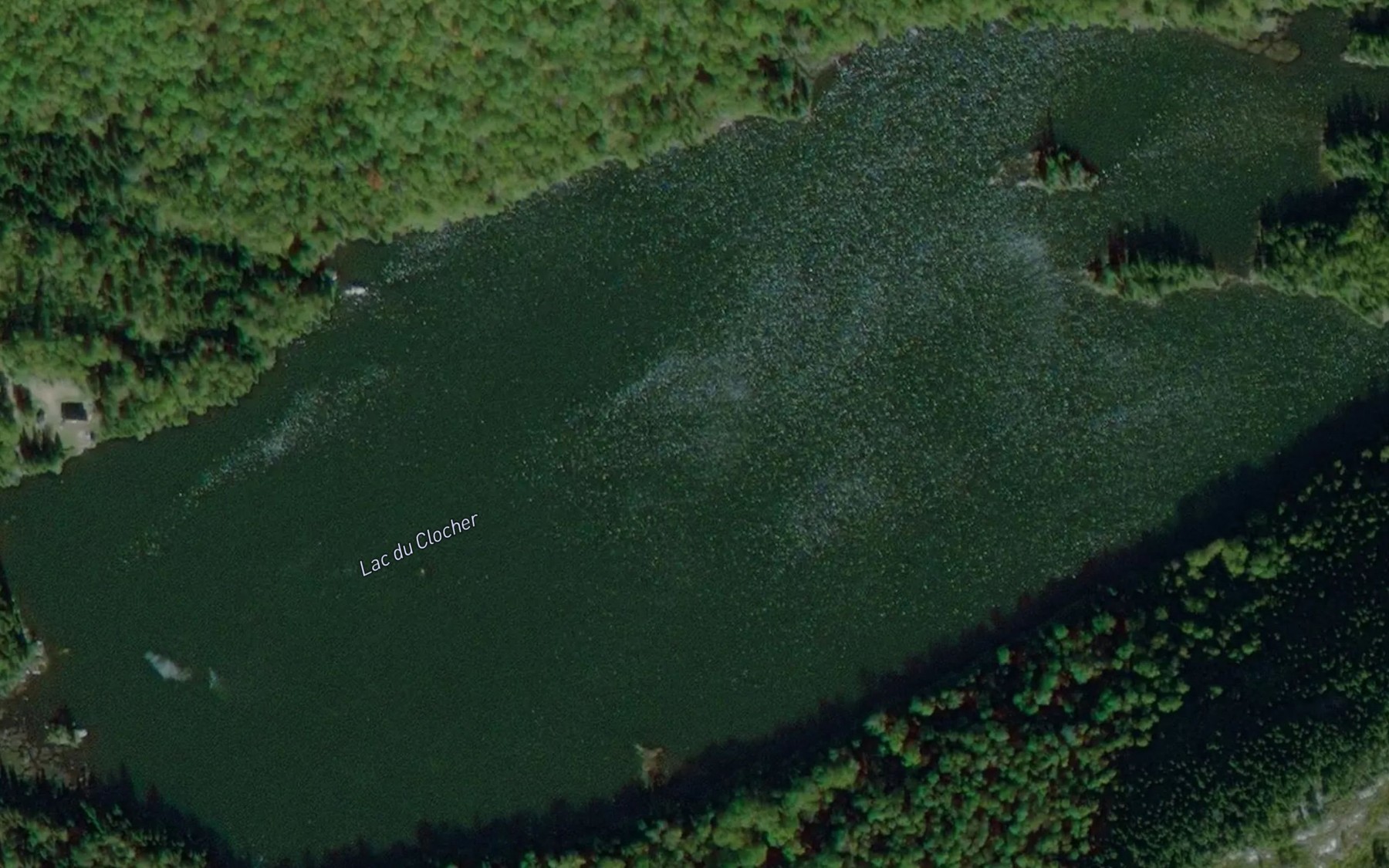 Satellite map of the Lac du Clocher