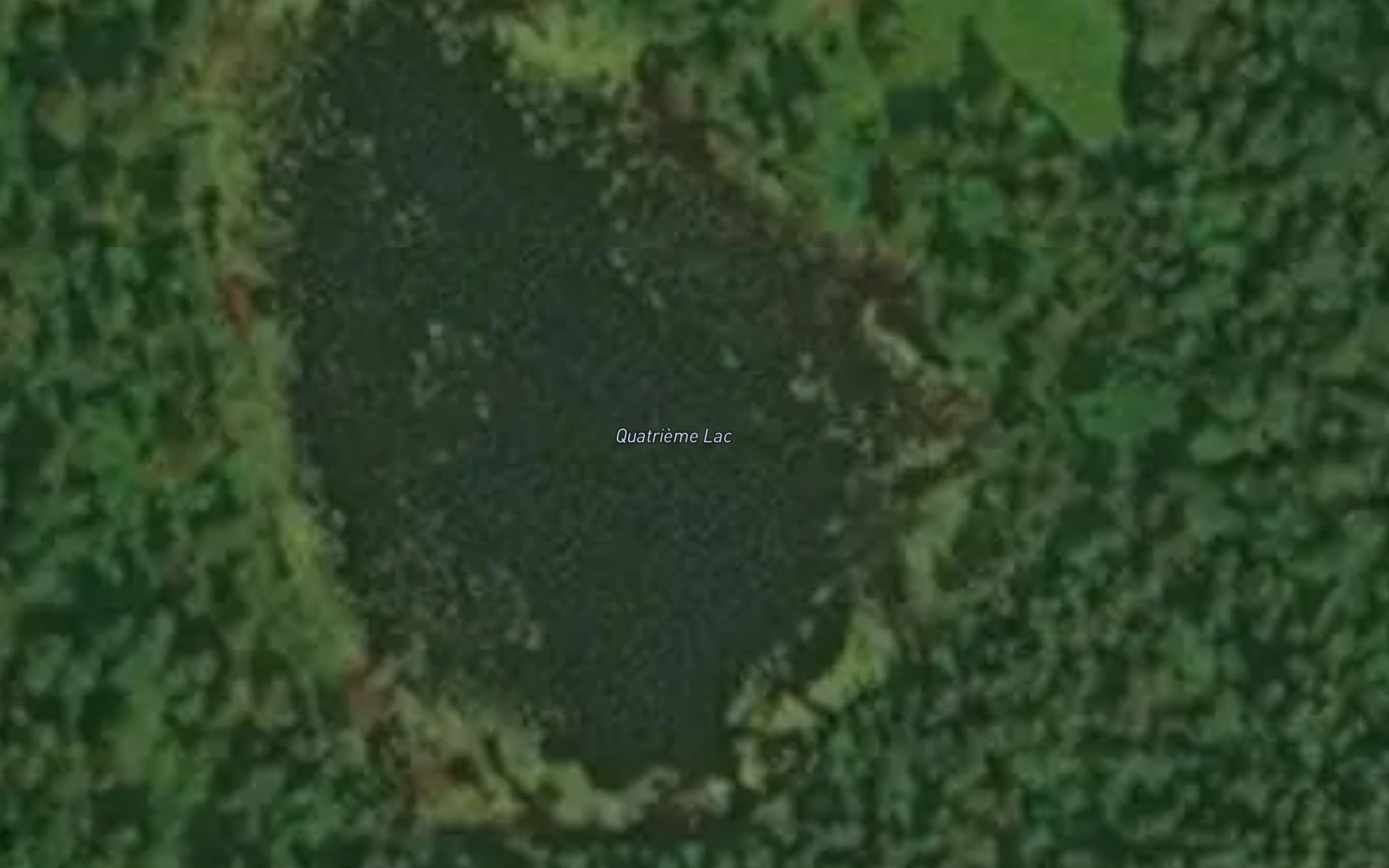 Satellite map of the Quatrieme Lac