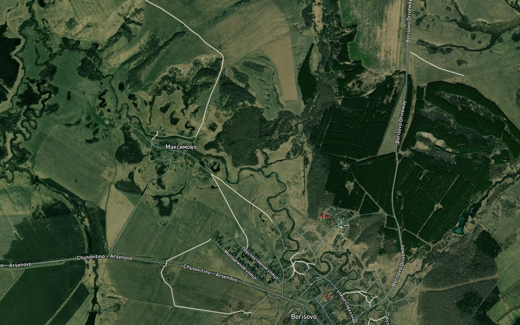 Satellite map of the Nabochikha
