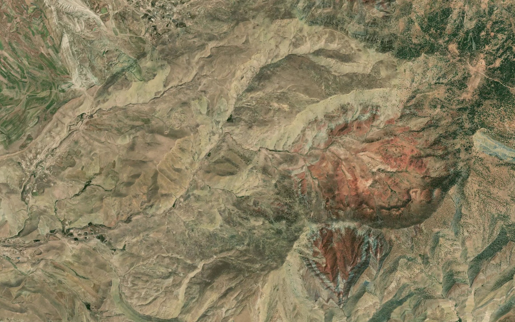 Satellite map of the Gulbog` Buloq