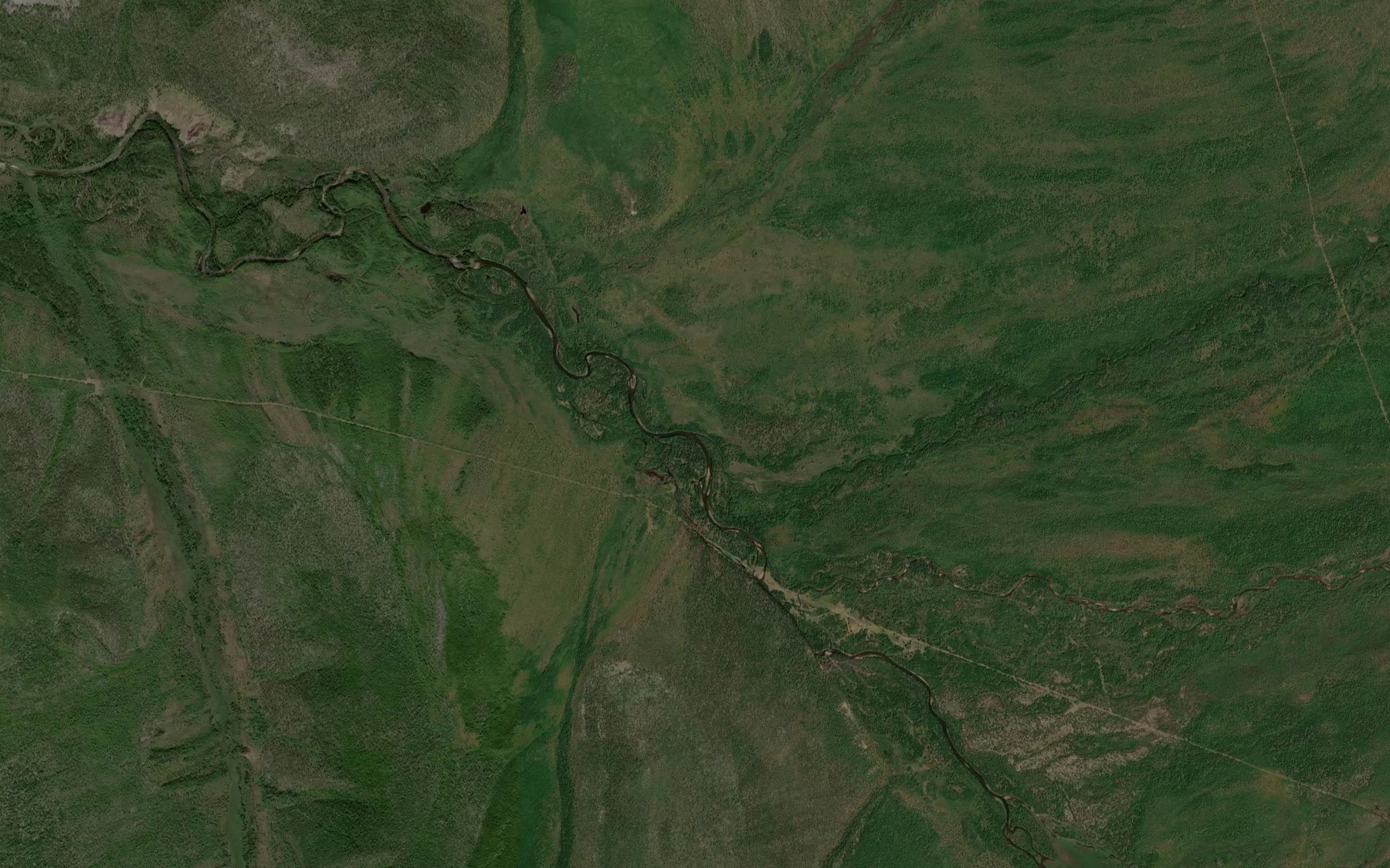 Satellite map of the Listvennichnyy