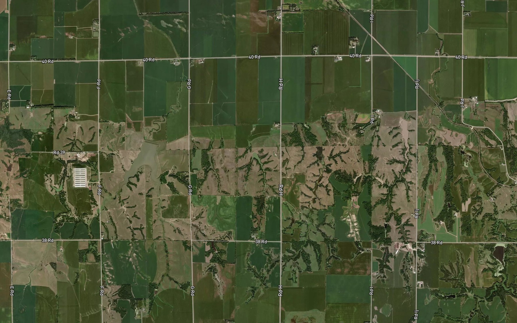 Satellite map of the Bellwood Reservoir 6-E