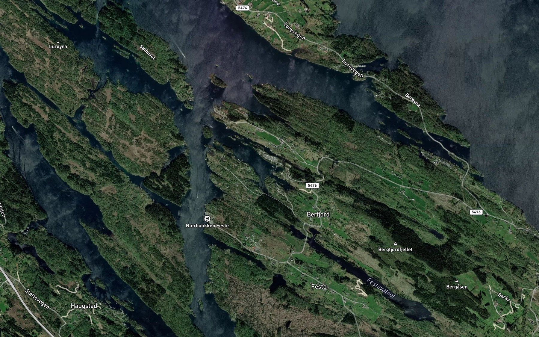 Satellite map of the Gjerdhaugviki