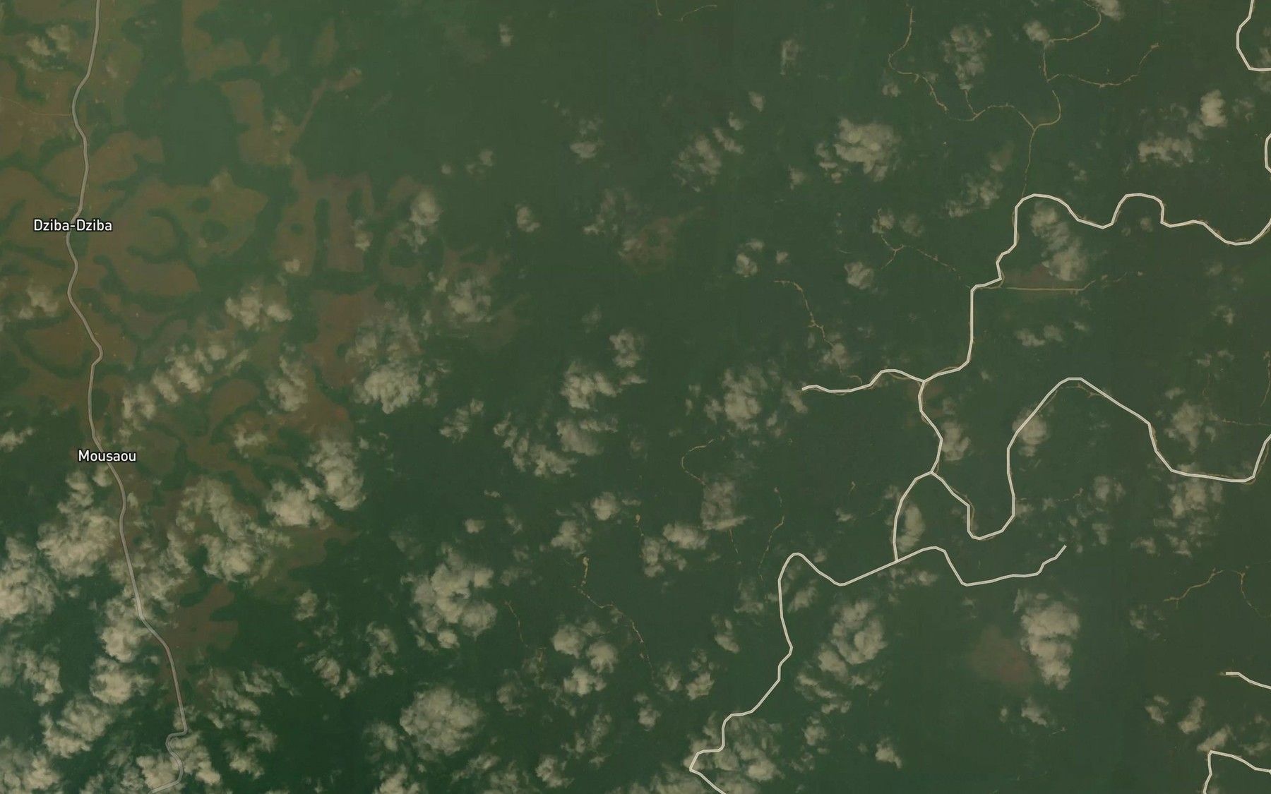 Satellite map of the Bikama