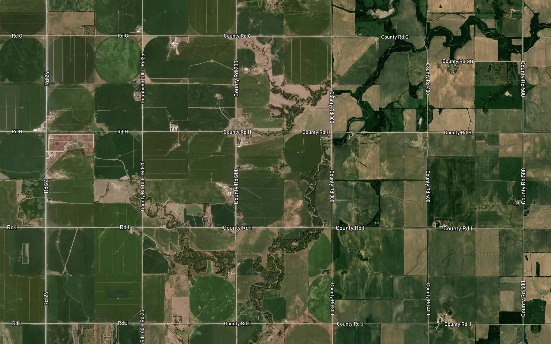 Satellite map of the Bruntz Reservoir