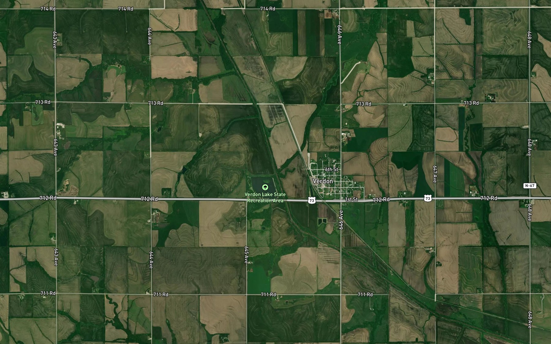 Satellite map of the Sardine Creek