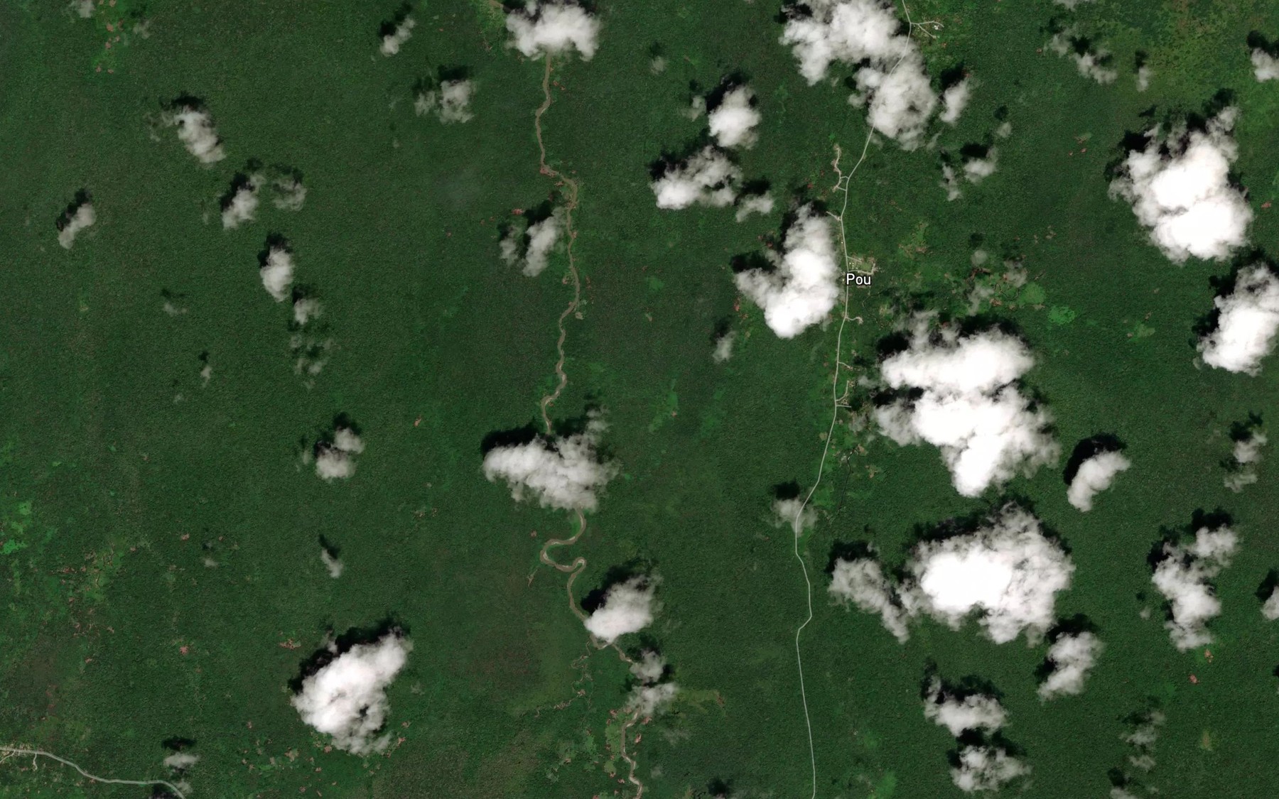Satellite map of the Lafila Creek