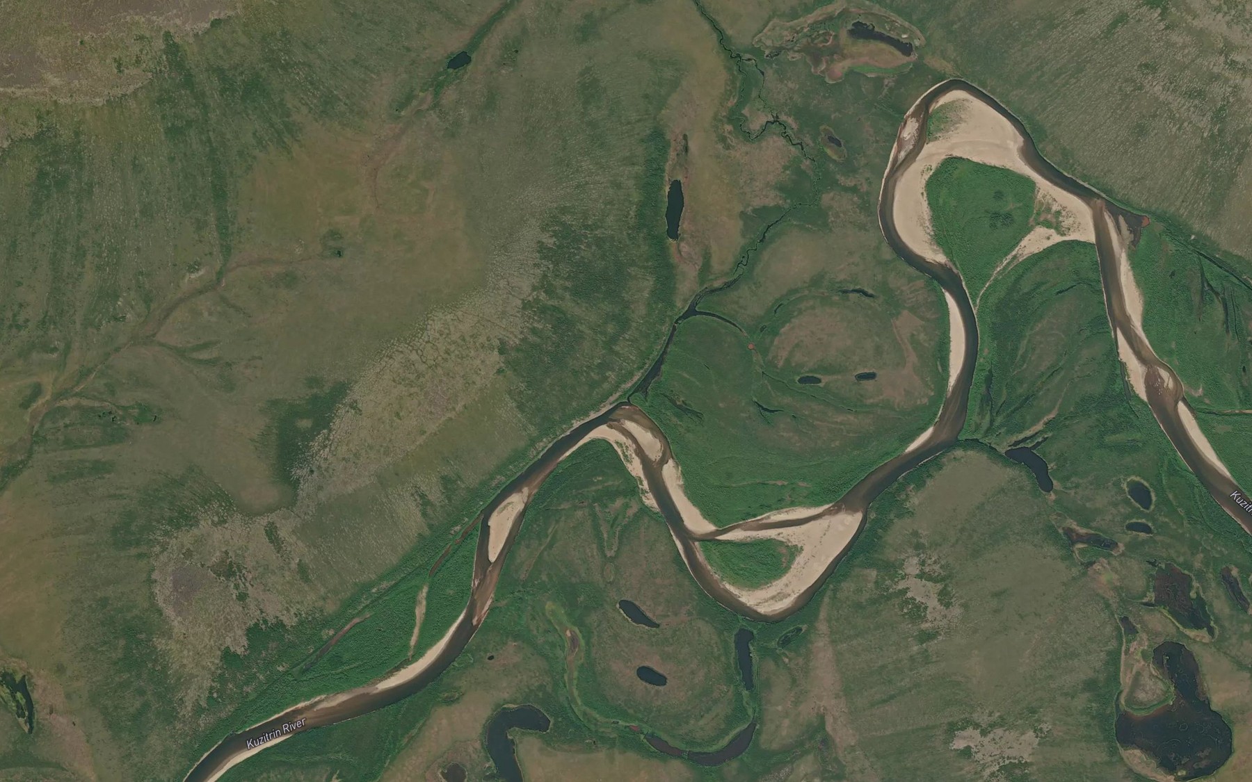Satellite map of the Ptarmigan Creek