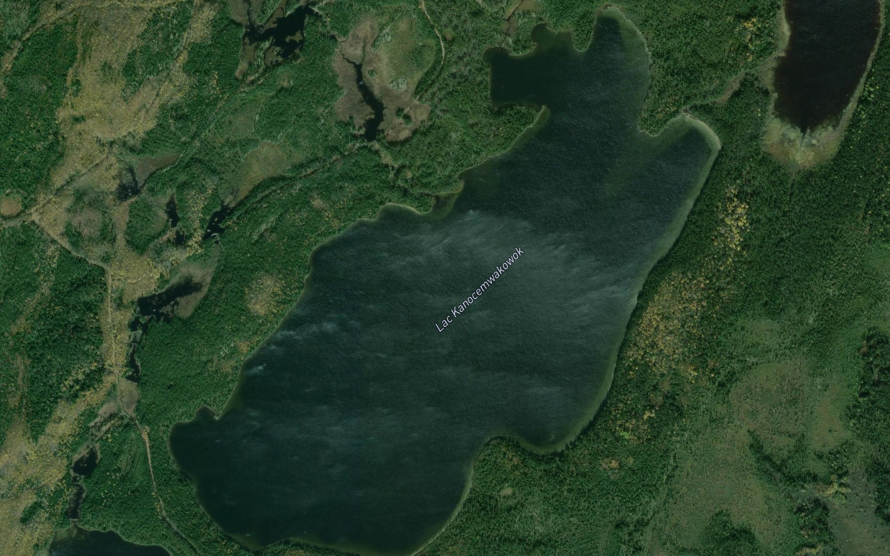 Satellite map of the Lac Kanocemwakowok