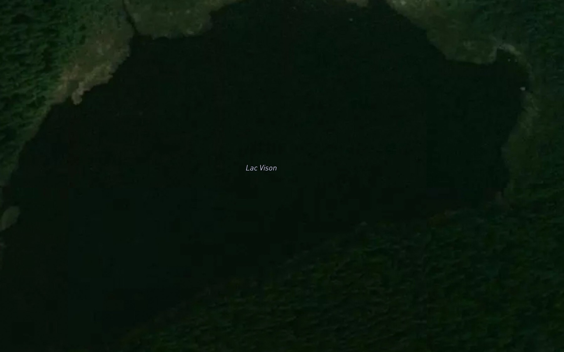 Satellite map of the Lac Vison