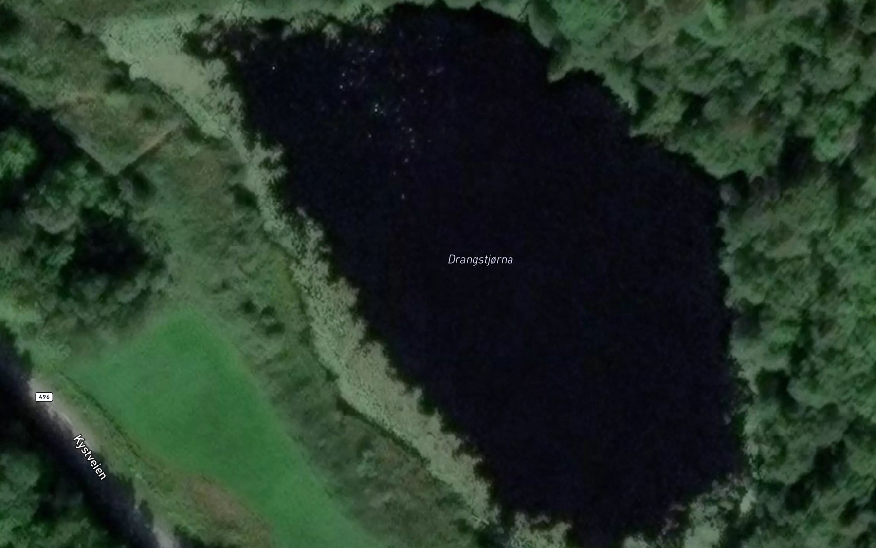 Satellite map of the Drangetjonn
