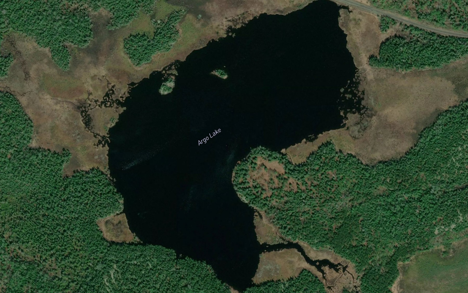 Satellite map of the Argo Lake