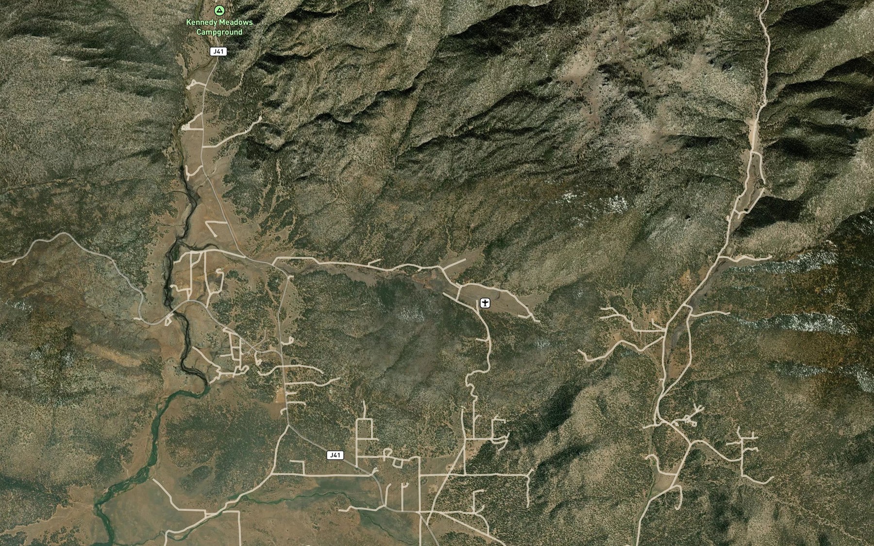 Satellite map of the Windy Springs