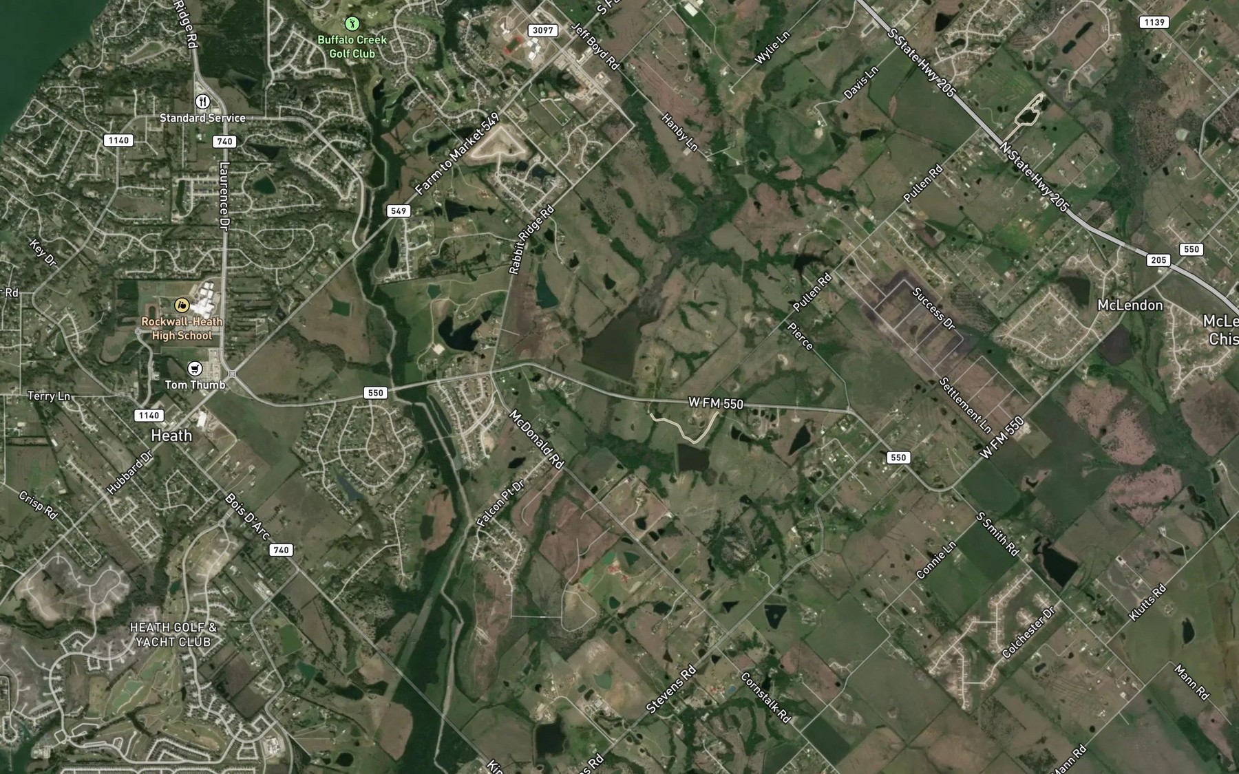Satellite map of the Soil Conservation Service Site 6 Reservoir