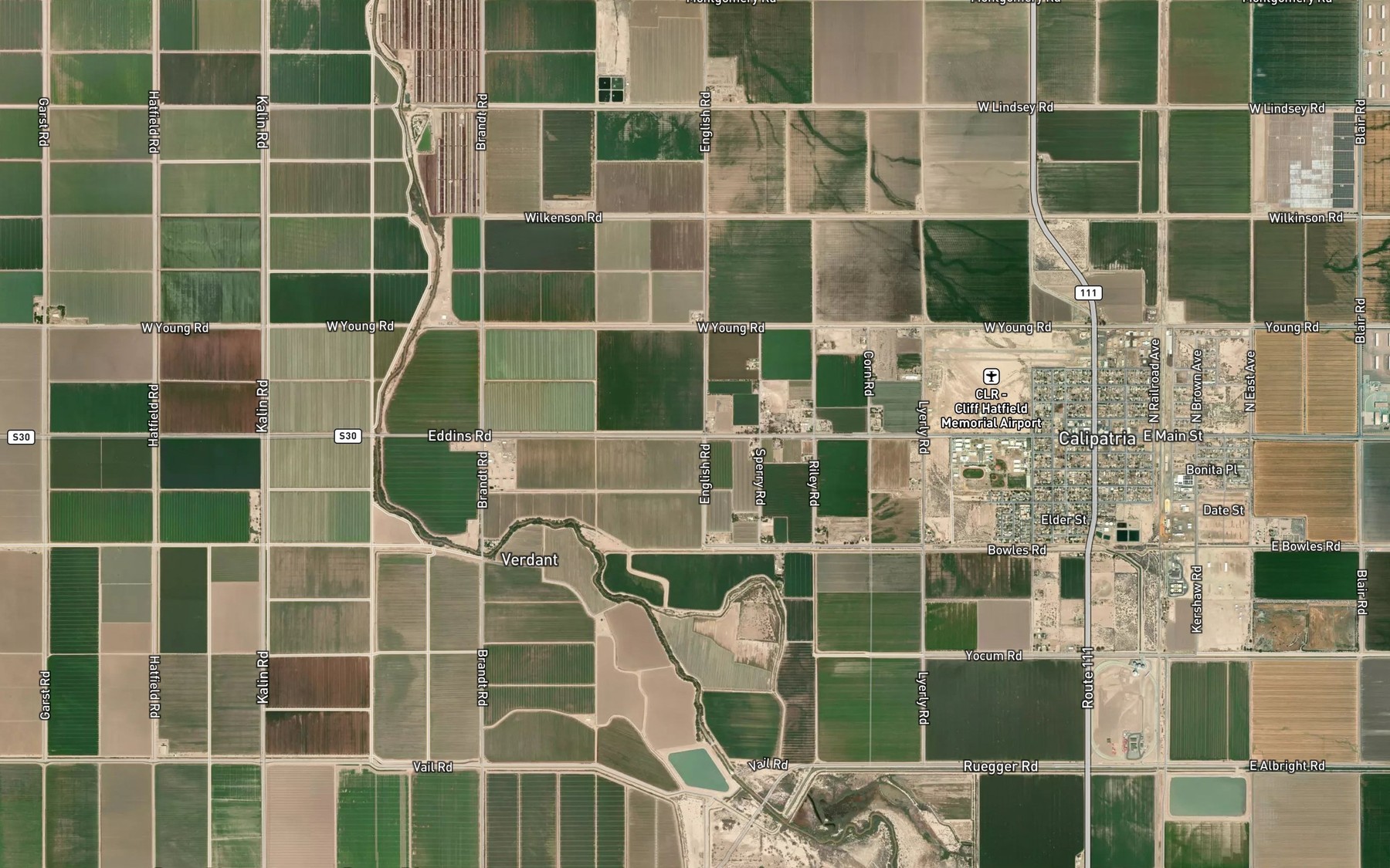 Satellite map of the D Lateral West