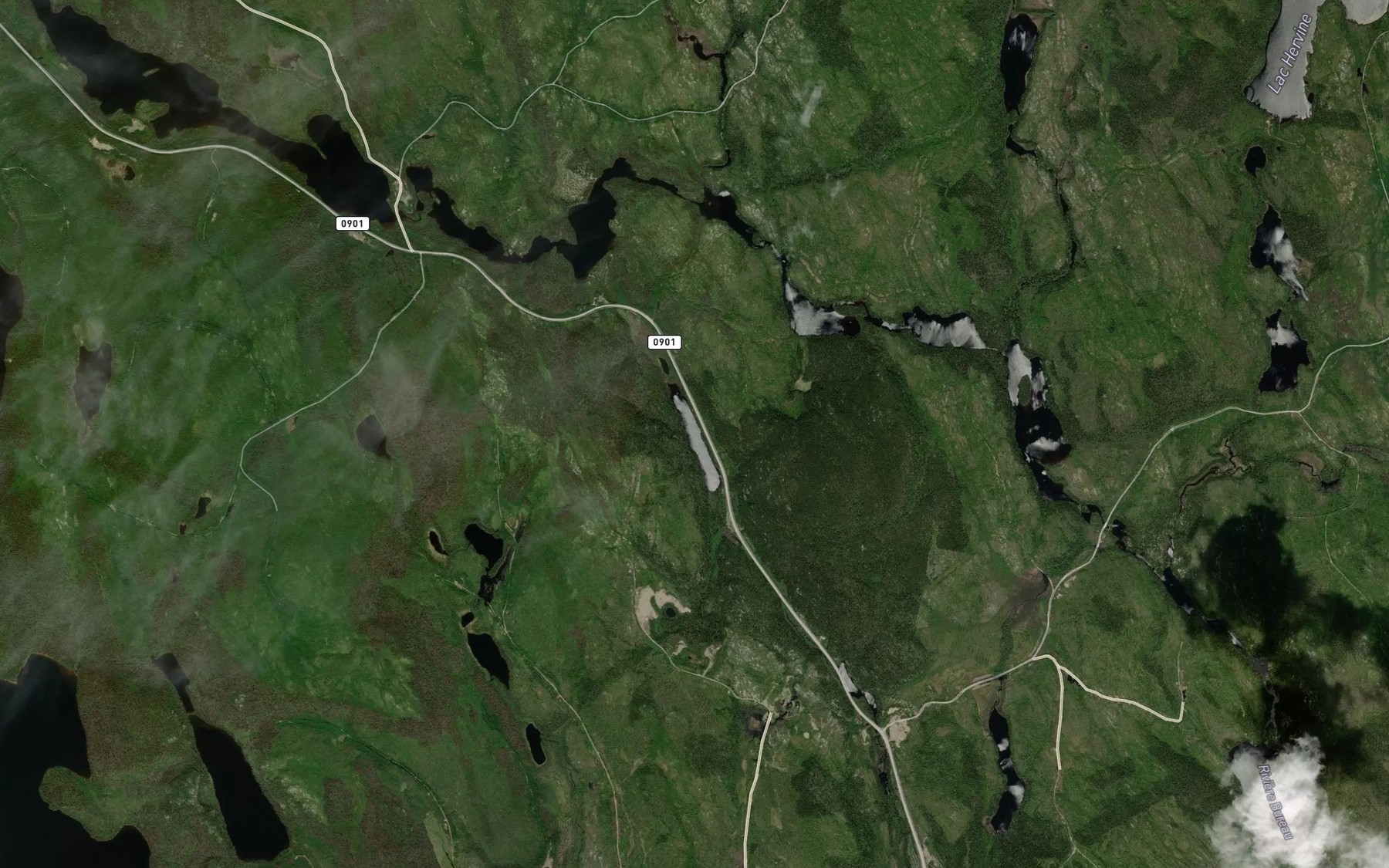 Satellite map of the Lac Pinakwe