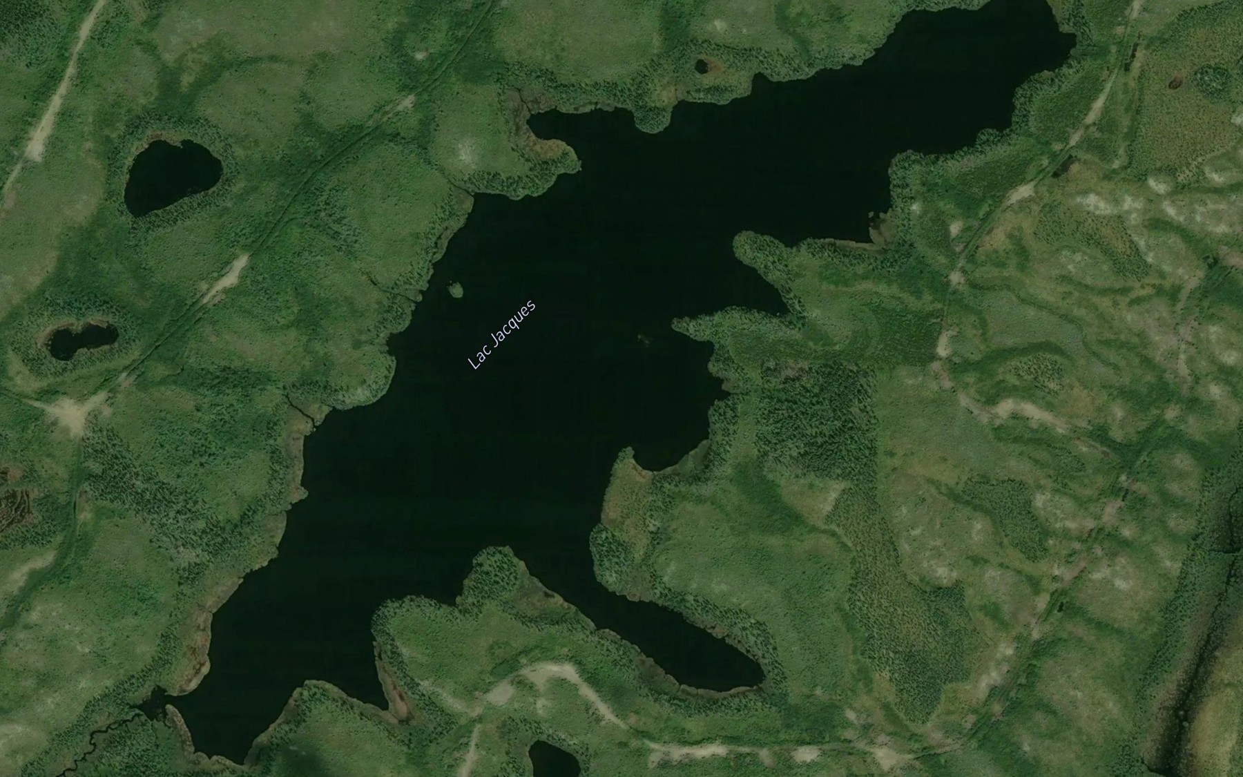 Satellite map of the Lac Jacques