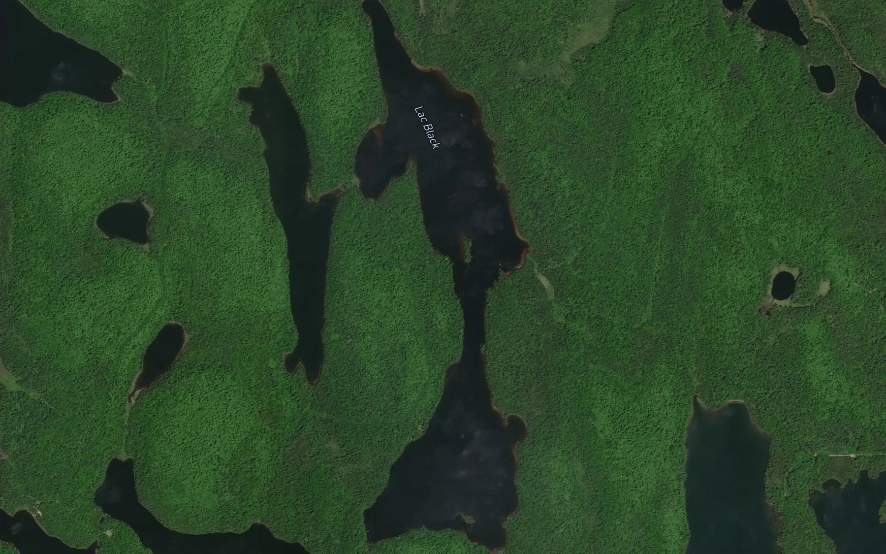 Satellite map of the Lac Black