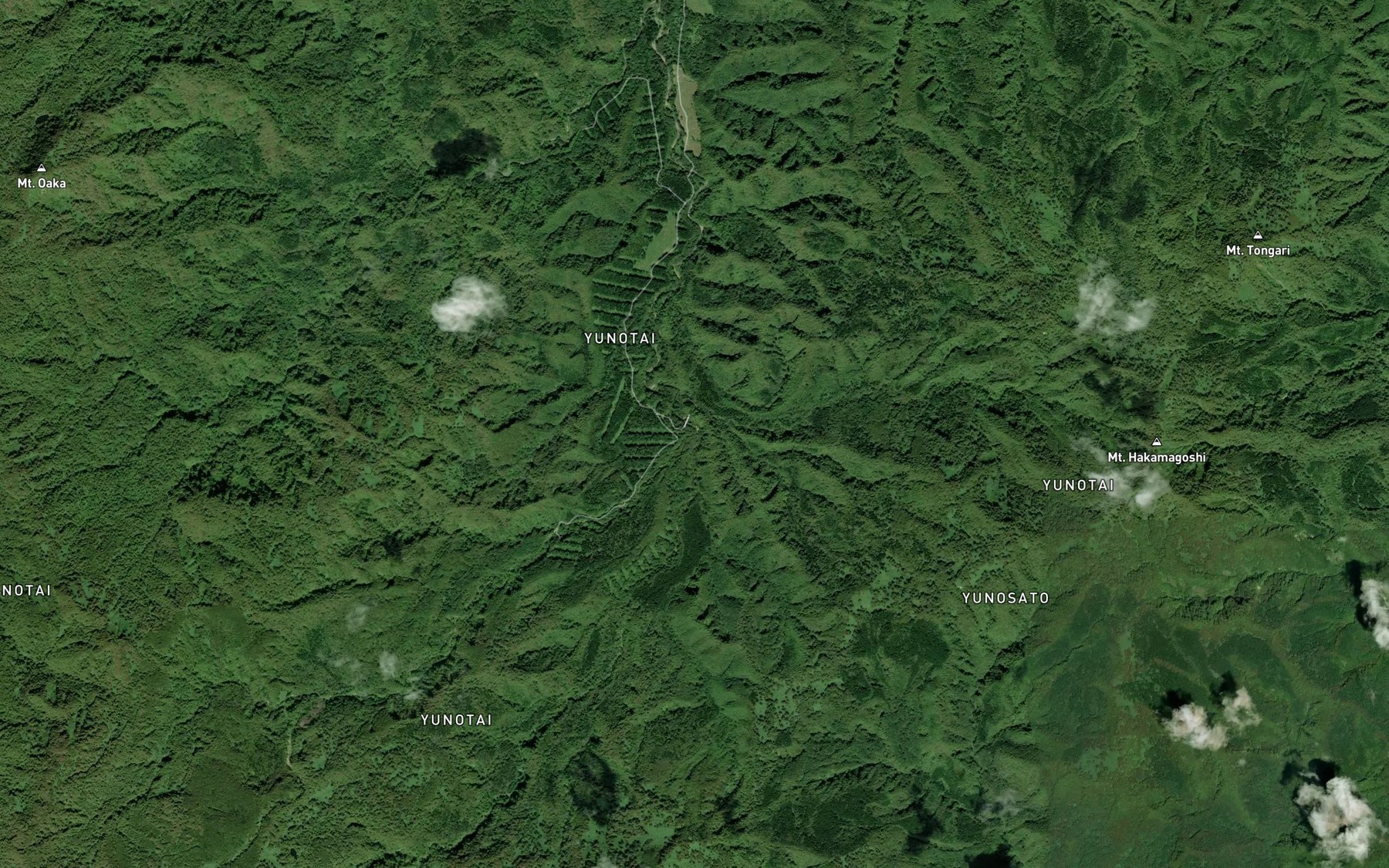 Satellite map of the Shiramizunosawa Gawa