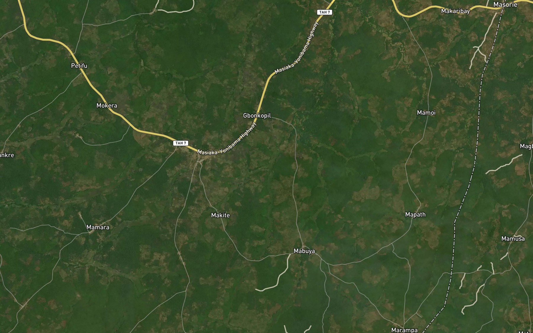 Satellite map of the Kesasa