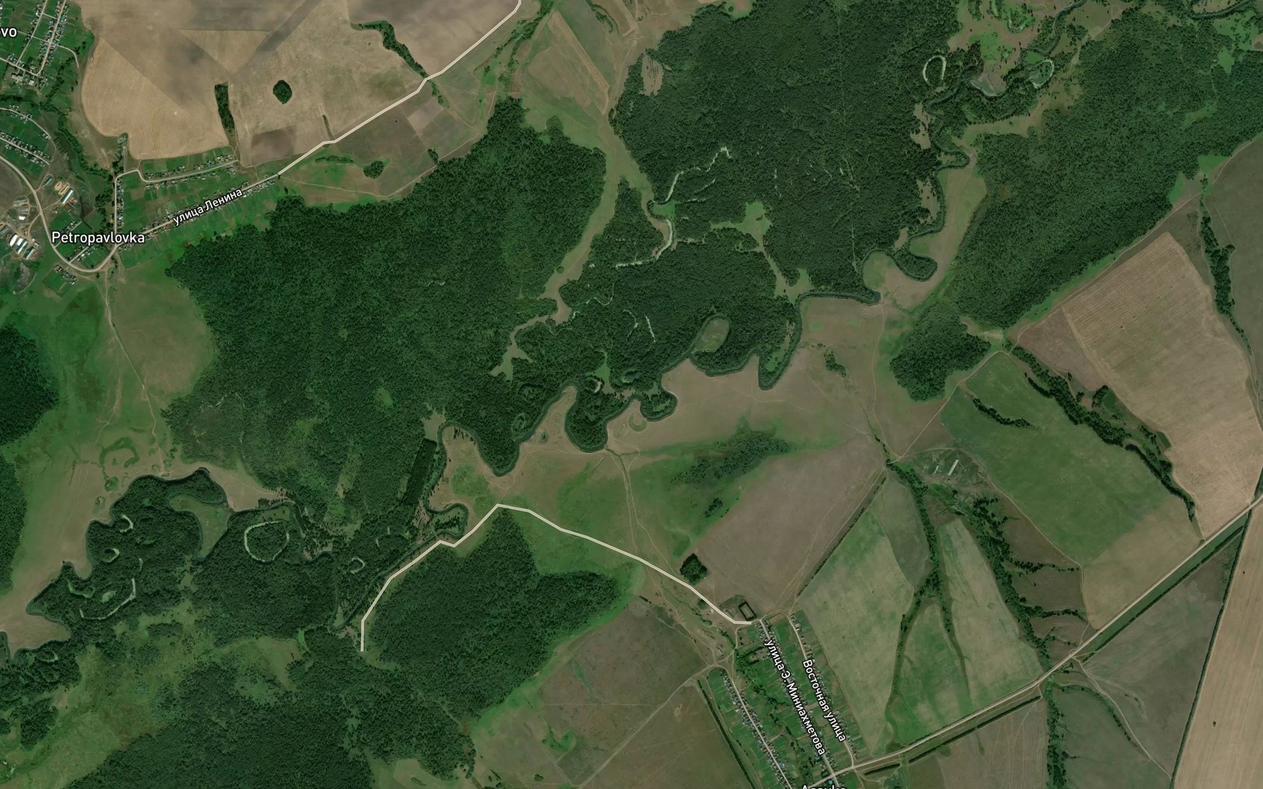Satellite map of the Chibil'ga