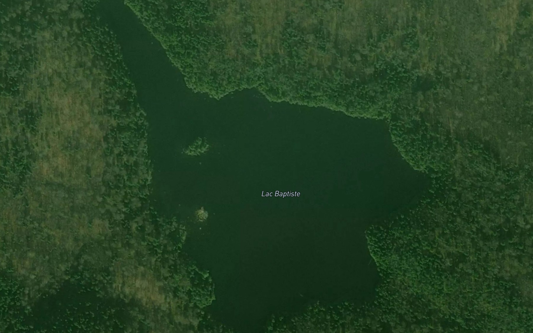 Satellite map of the Lac Baptiste