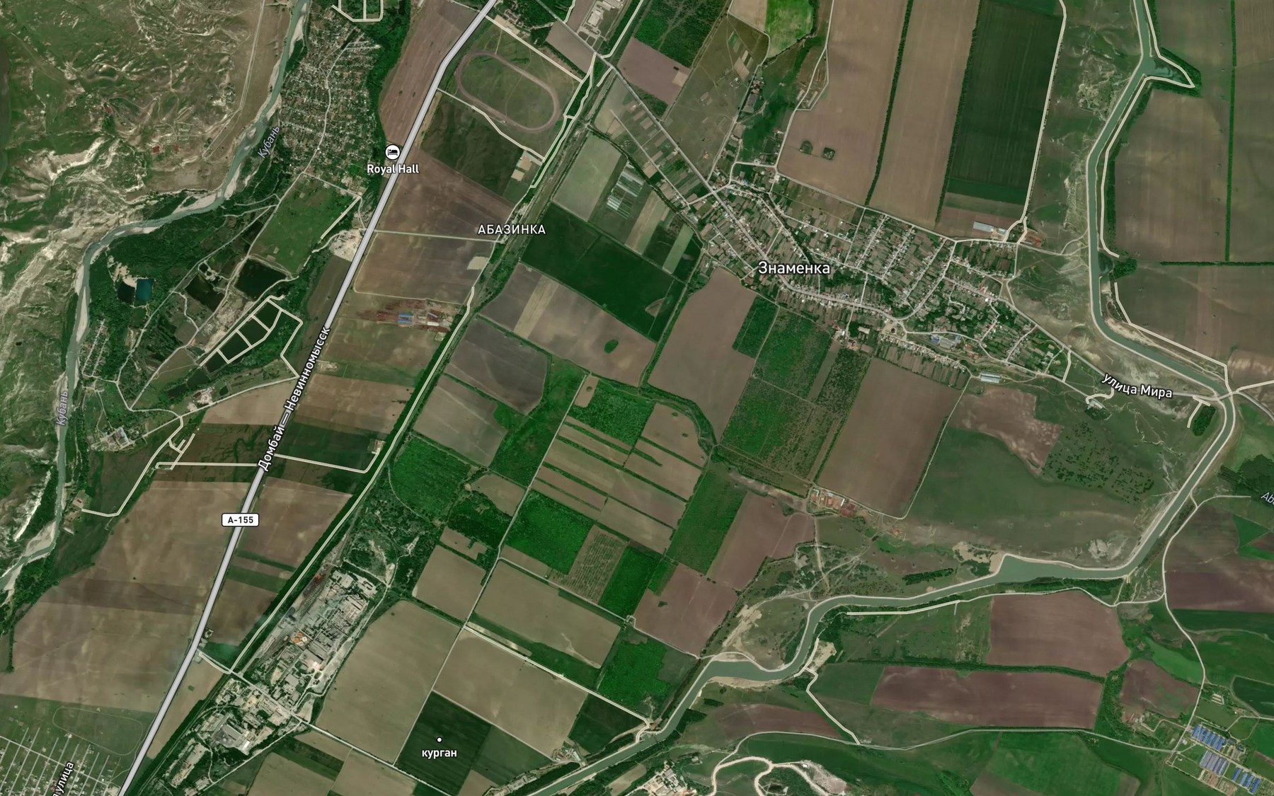 Satellite map of the Dzhalga