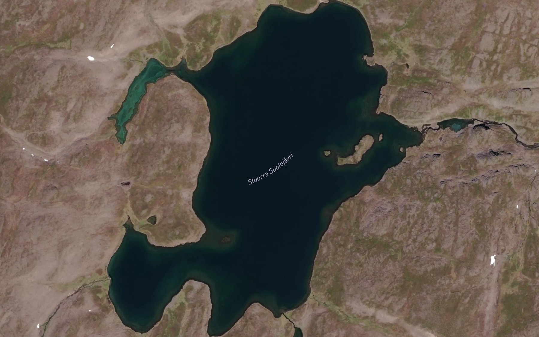 Satellite map of the Stuorra Suolojavri