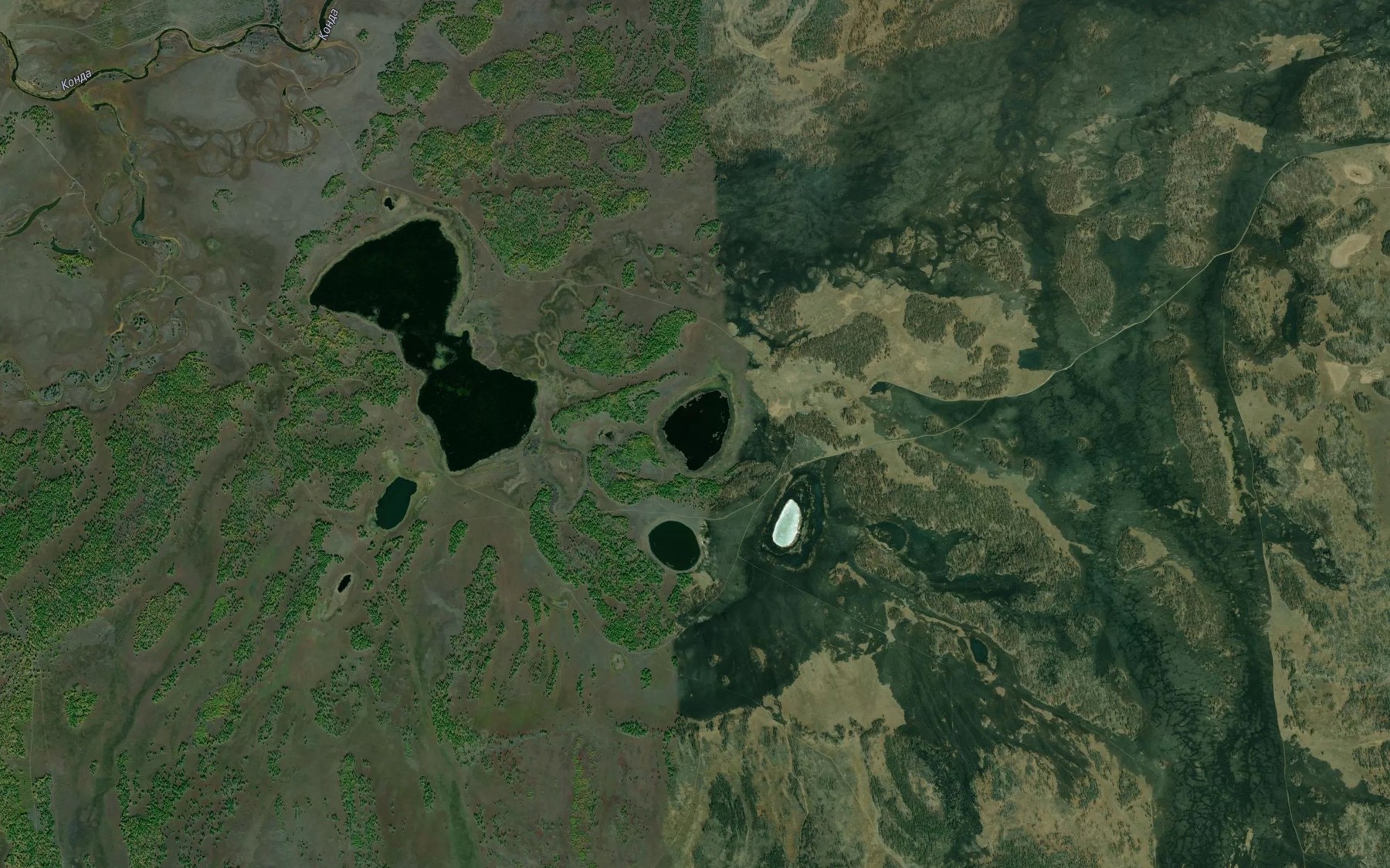 Satellite map of the Ozero Ol'khirik