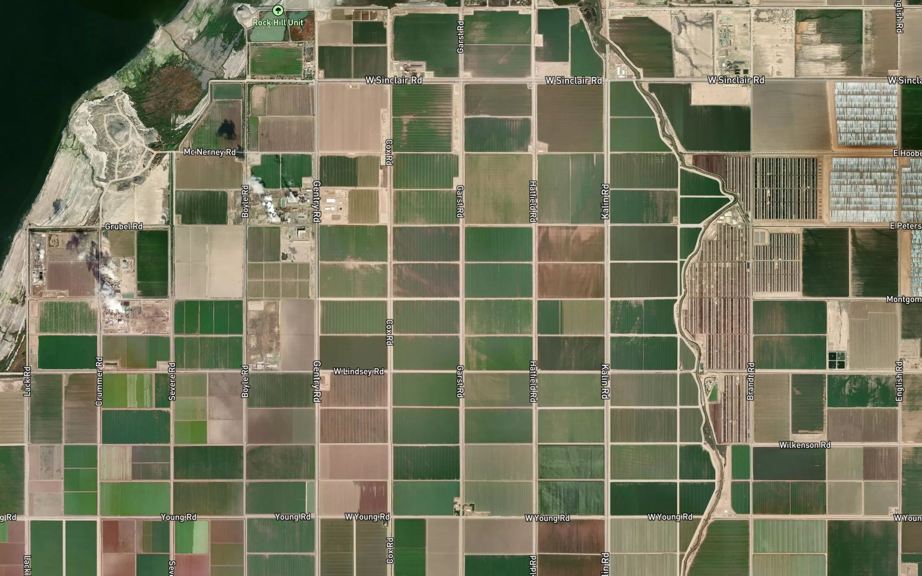 Satellite map of the Vail Lateral Three