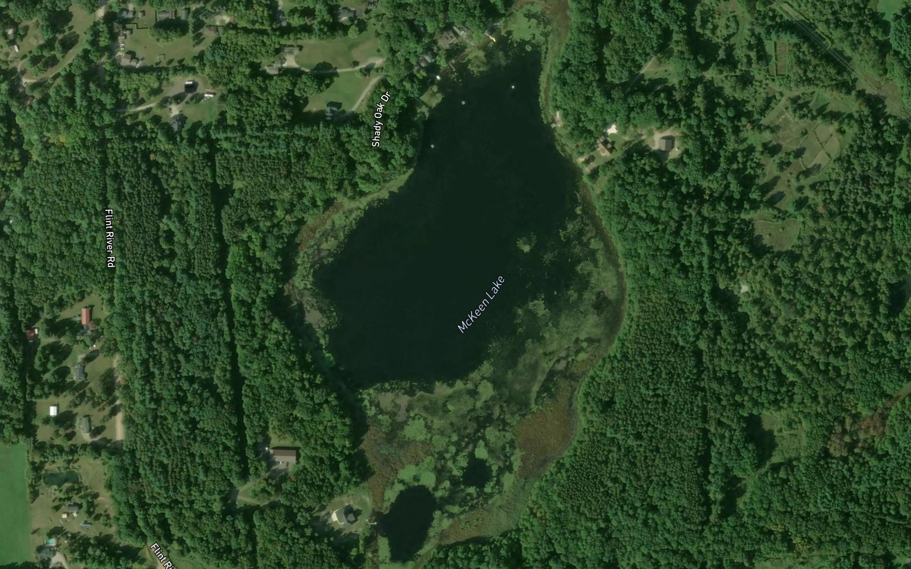 Satellite map of the McKeen Lake