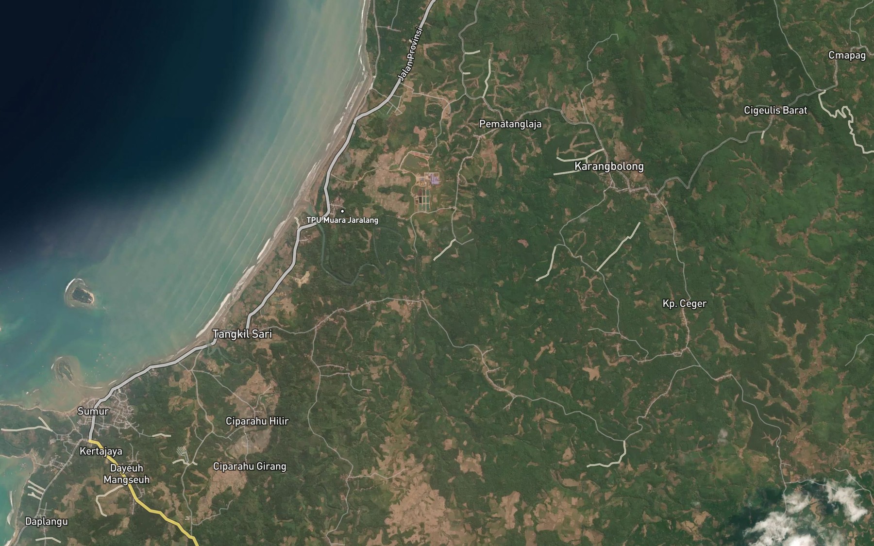 Satellite map of the Ci Haji