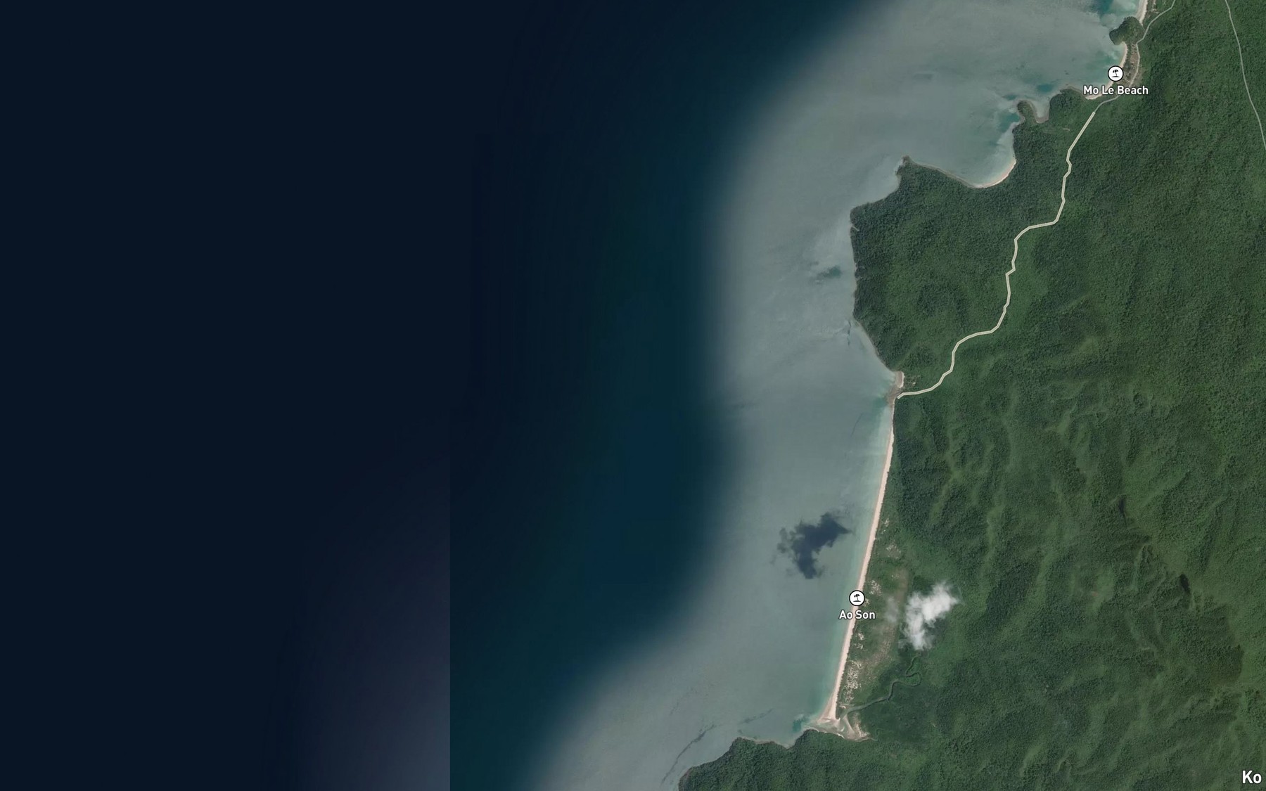 Satellite map of the Ao Talo Li-ngai