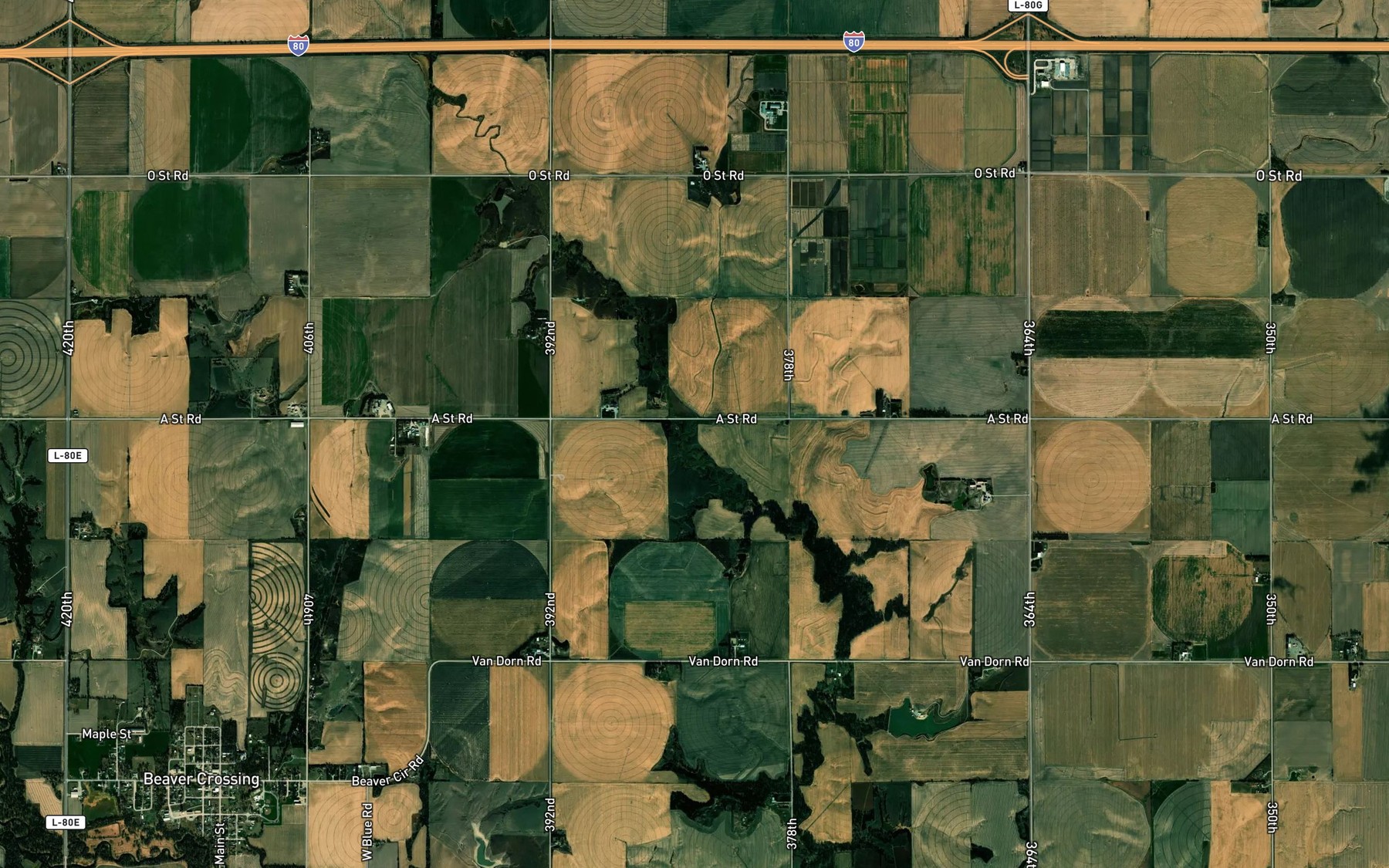 Satellite map of the West Walnut Creek