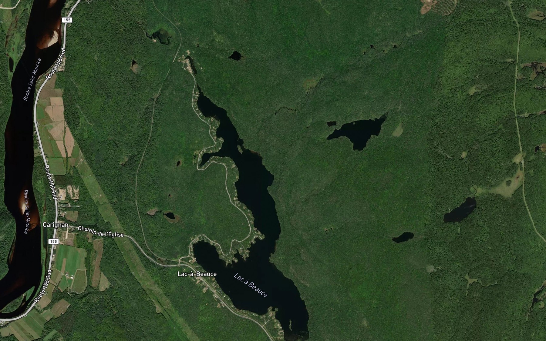 Satellite map of the Baie a Moise