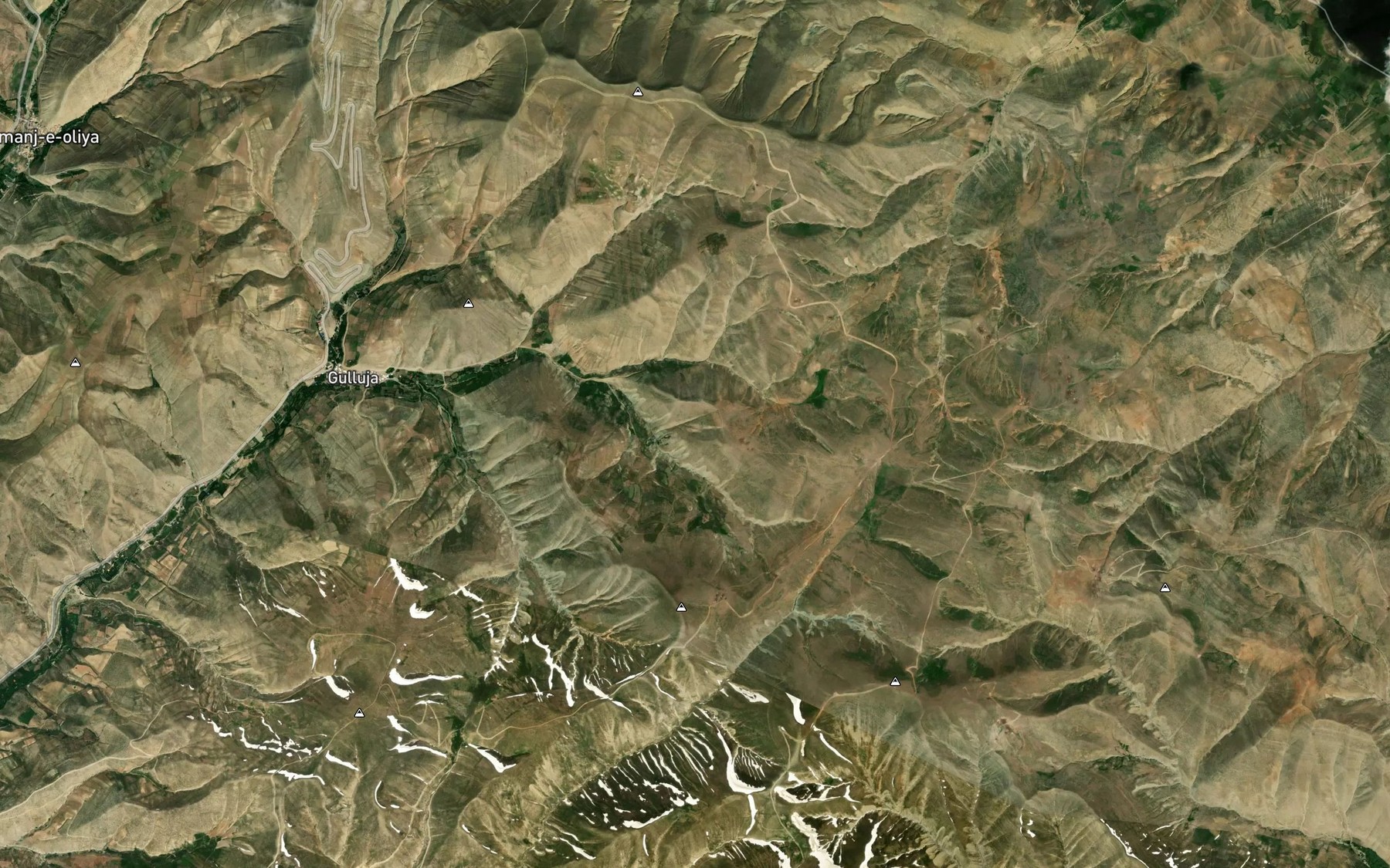 Satellite map of the Qabz Cheshmeh
