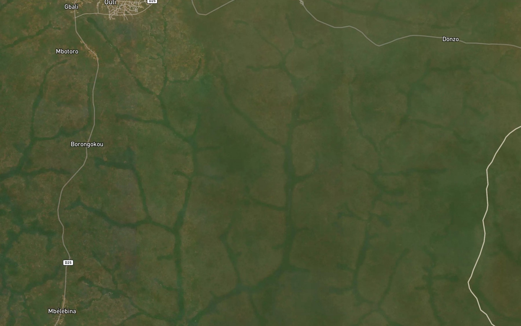 Satellite map of the Tokodo