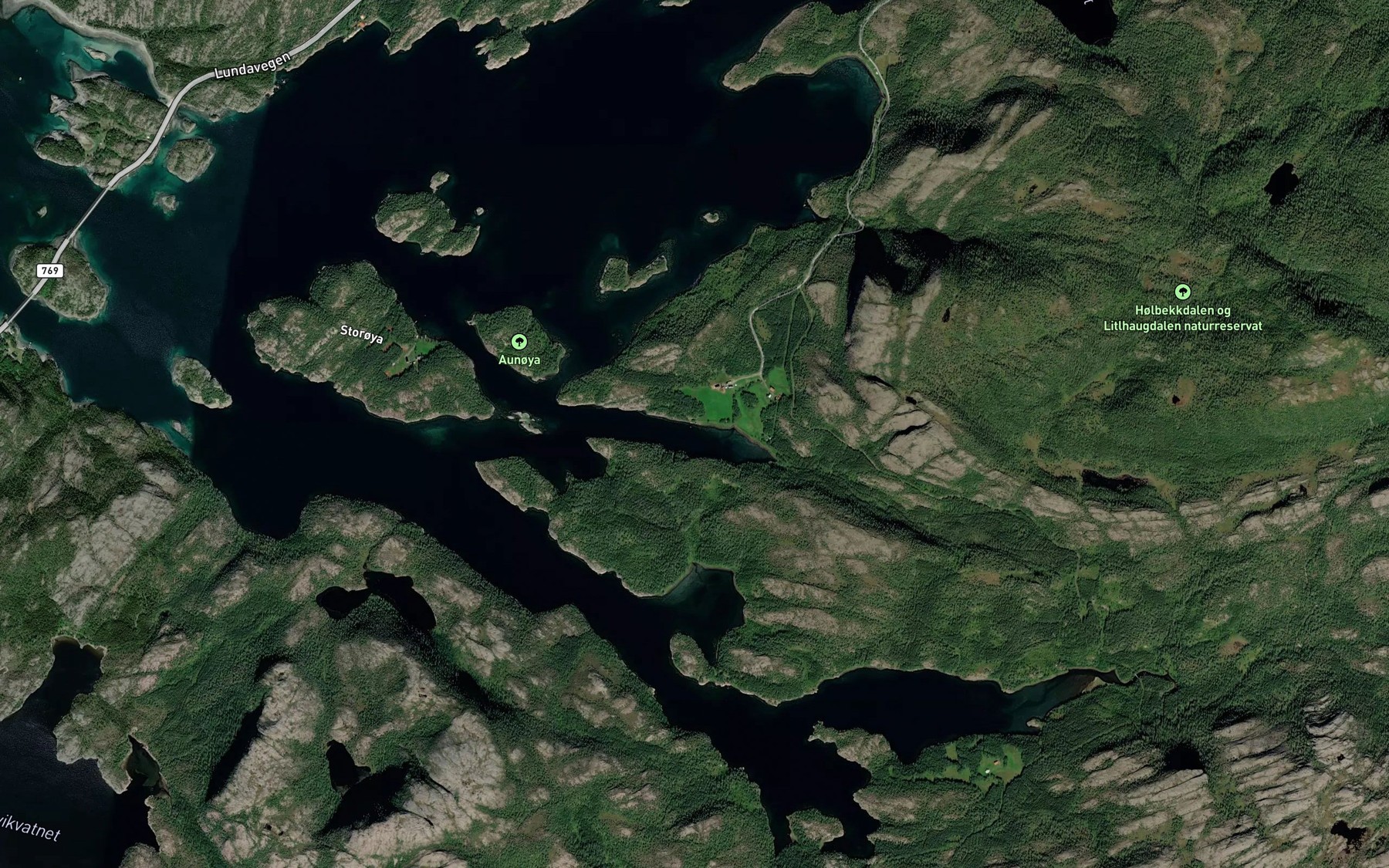 Satellite map of the Aunvagen