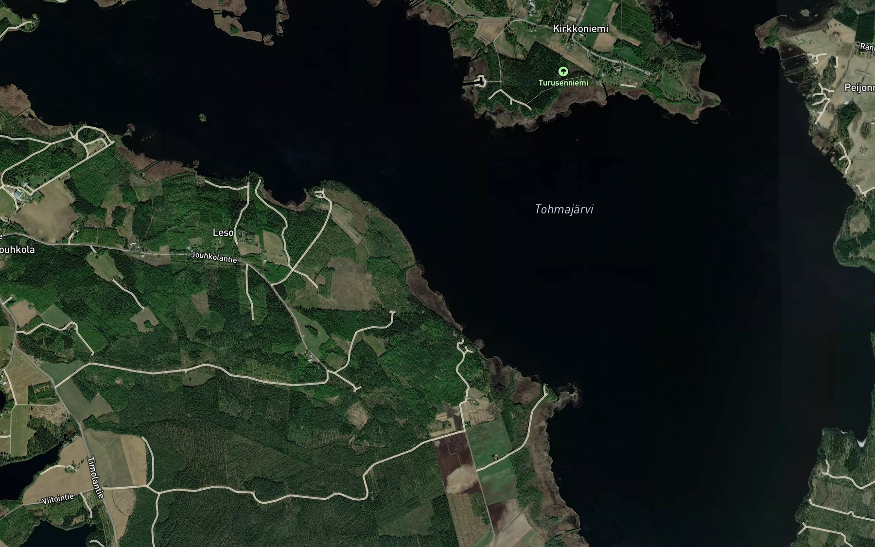 Satellite map of the Iussanlahti