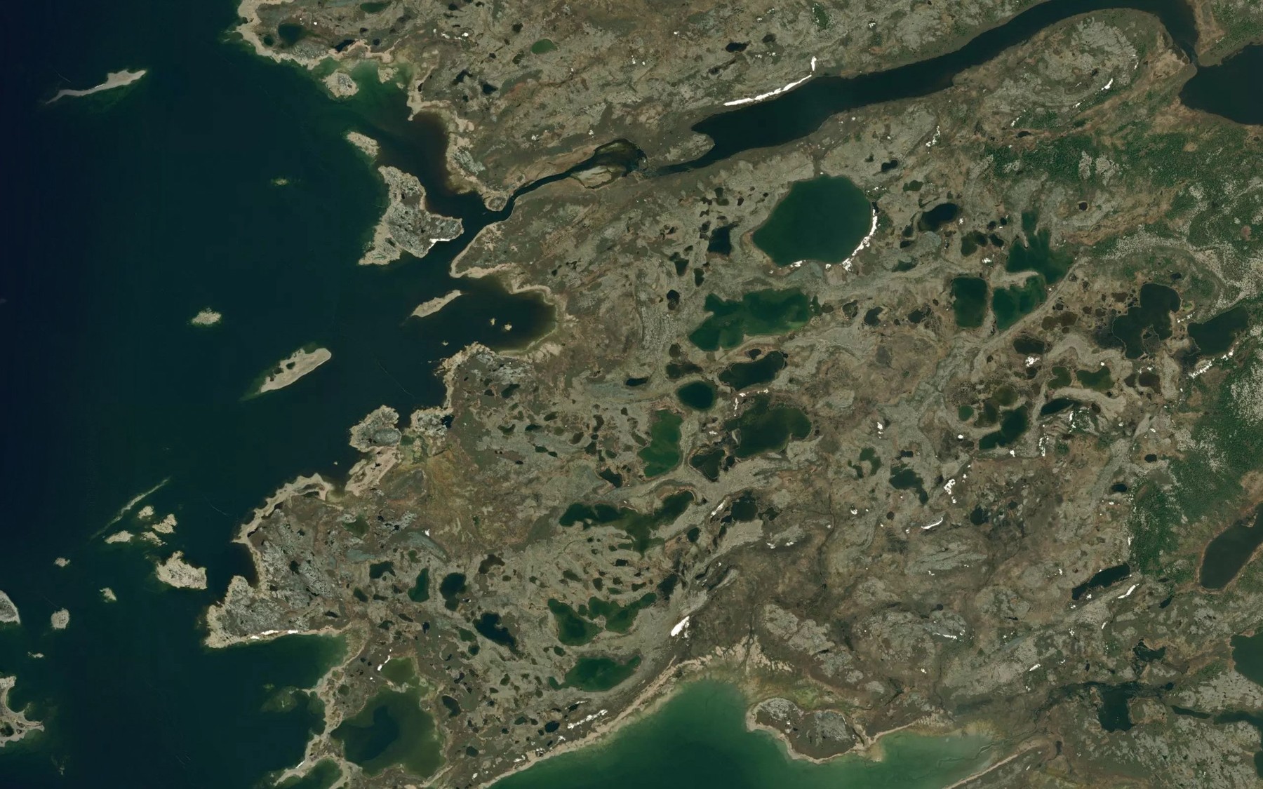 Satellite map of the Riviere Kapsaouis