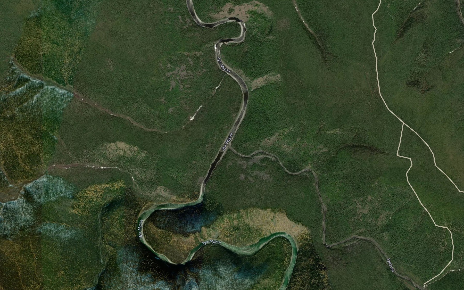 Satellite map of the Tumusun