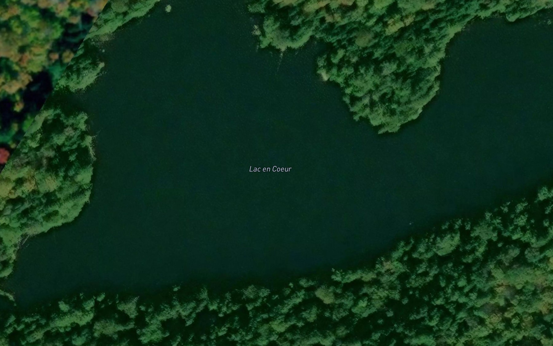 Satellite map of the Lac en Coeur