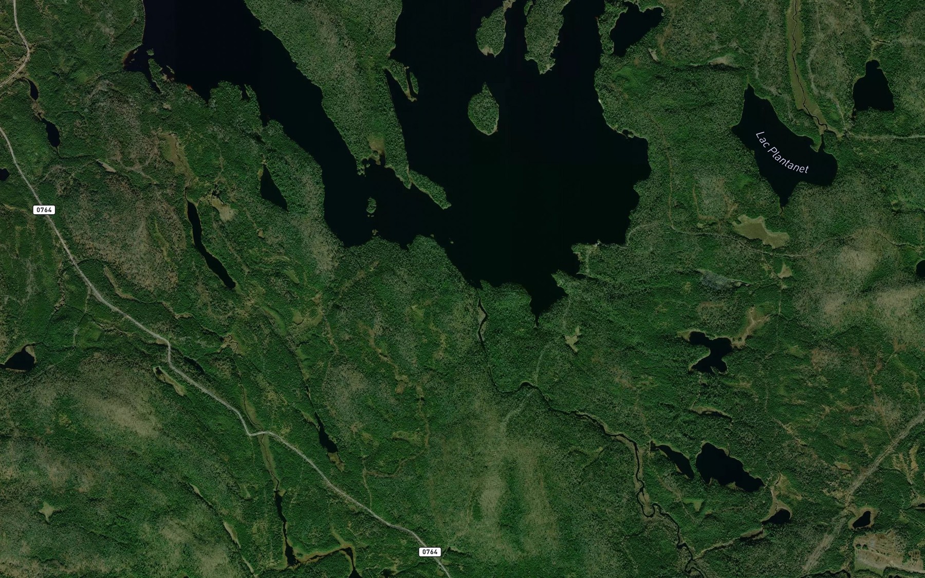 Satellite map of the Ruisseau du Lievre