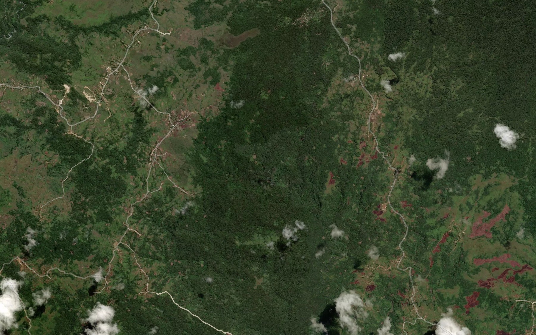 Satellite map of the Kelabulu Creek