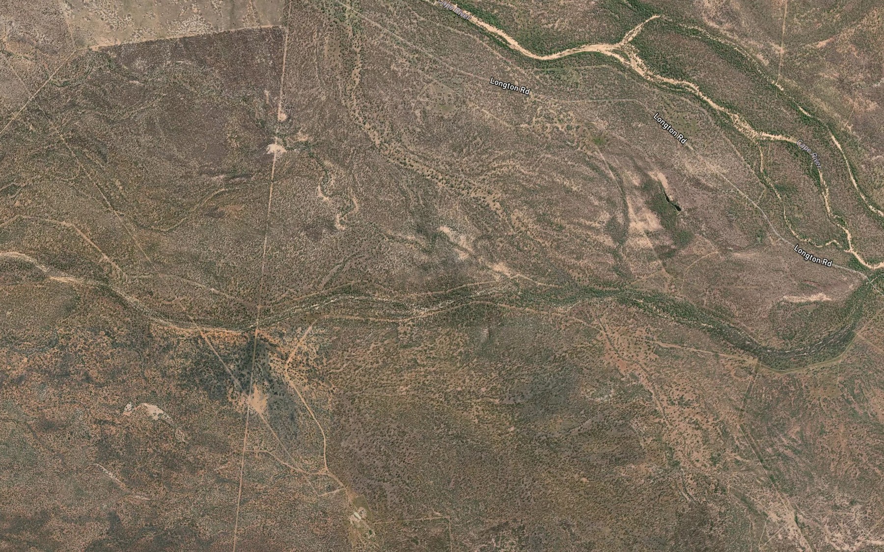 Satellite map of the Deep Creek