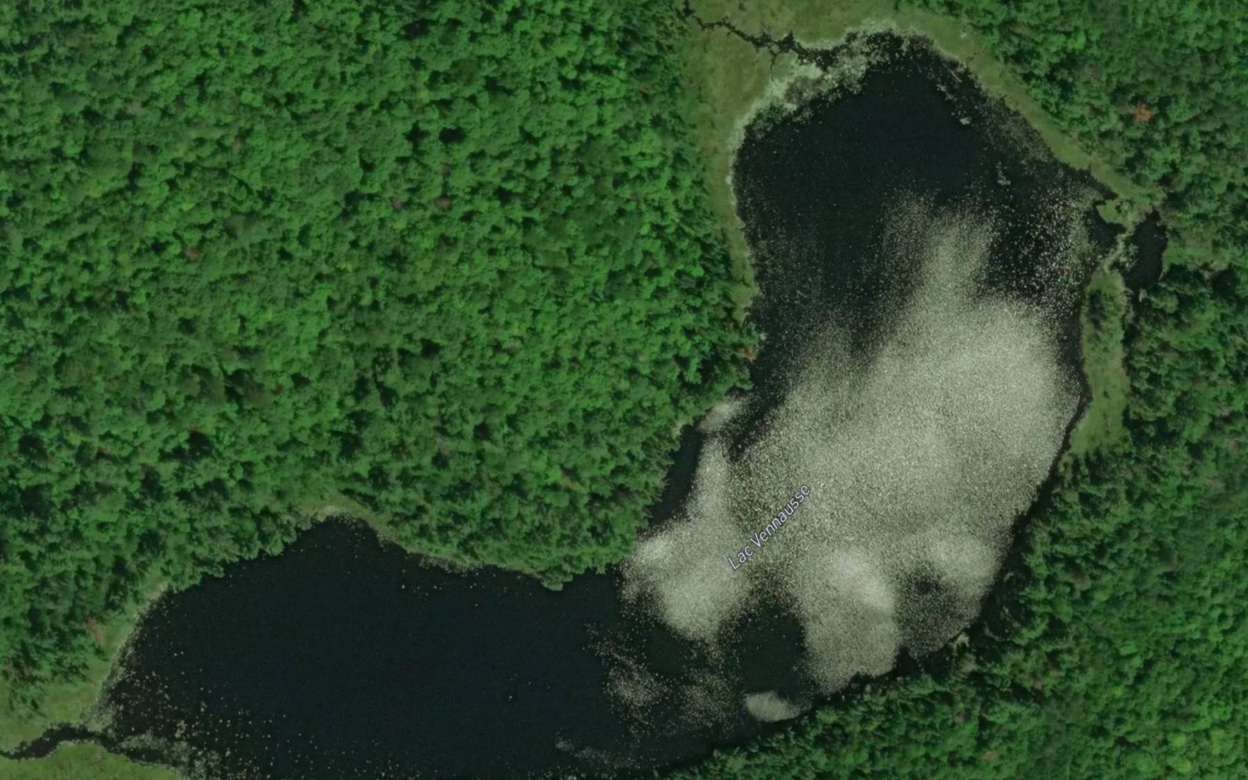 Satellite map of the Lac Vennausse