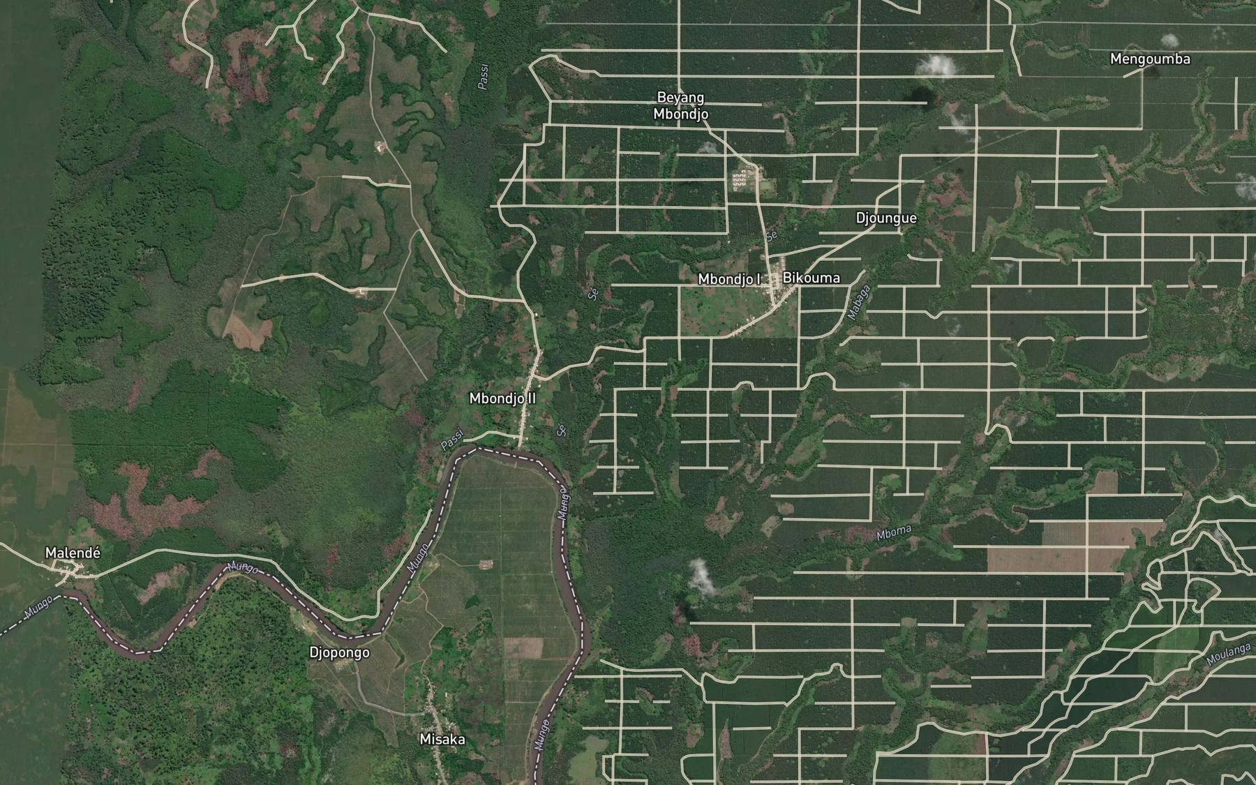 Satellite map of the Osse